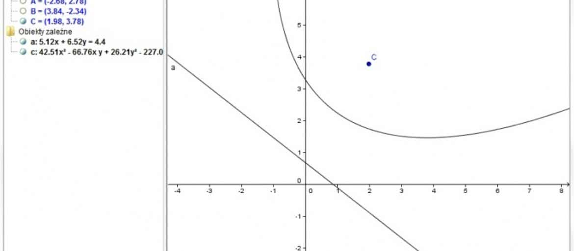 Narzędzia matematyczne dla ucznia: GeoGebra (2)