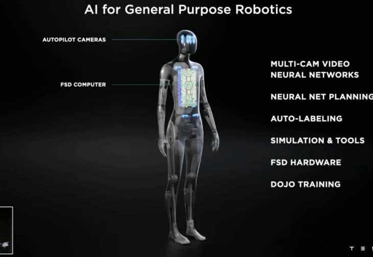 Humanoidalny Tesla Bot