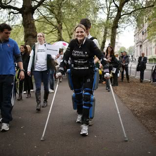 Claire Lomas podczas zawodów